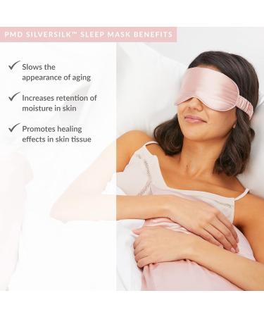 PMD Silversilk Sleep Mask in Rose - Luxurious Eye Mask for Restful Sleep | International Shipping Available - Buy Online on SooperMarket.com