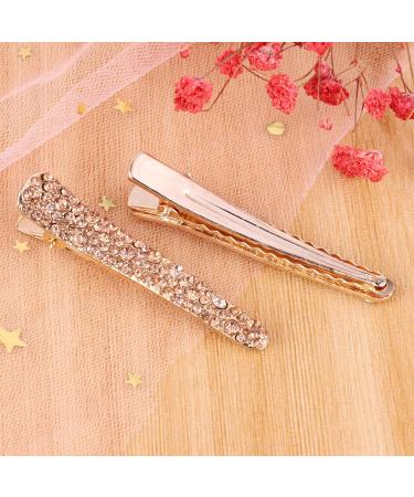12 Pcs Rhinestone Alligator Hair Clips - Stylish Crystal Duckbill Clips for Women and Girls | Hair Styling Tools and Accessories - Buy Online on SooperMarket.com