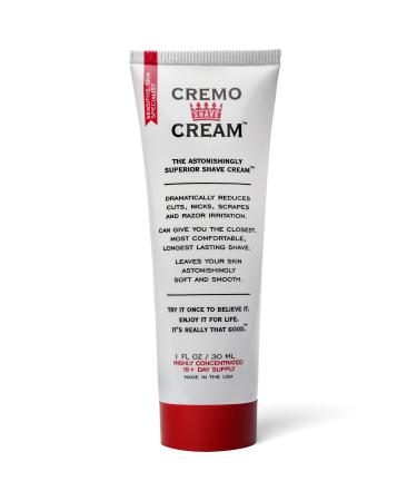 Cremo Original Shave Cream  Astonishingly Superior Smooth Shaving Cream Fights Nicks  Cuts And Razor Burn  1 Ounce 1 Fl Oz (Pack of 1)
