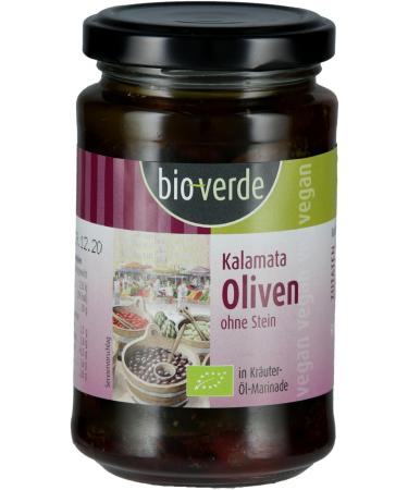 bio-verde Black Kalamata olives without stones (2 x 200 gr)