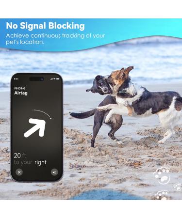 Cloudvalley Airtag Dog Collar - IPX8 Waterproof GPS Tracker for Apple Airtags - Lightweight Easy Install Anti-Loss Cover for Dogs & Cats - Buy Online on SooperMarket.com
