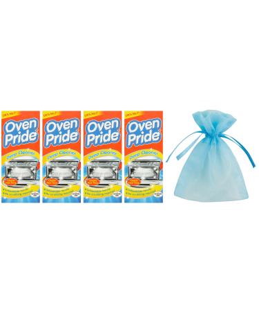 Oven Pride Deep Cleaner Oven Kit 500ml 4Pk + Our Gift for You: Organza Bag Size: 9 x 7 x 0.1cm