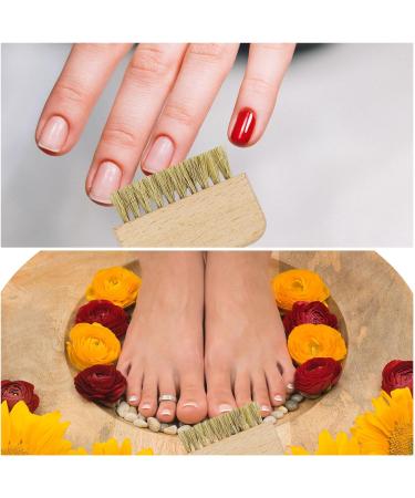 Wooden Nail Brush Set - Fingernail and Toenail Cleaning Brushes - Buy Online on SooperMarket.com
