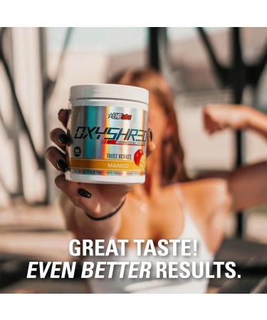 EHPlabs OxyShred Thermogenic Pre Workout Powder & Shredding Supplement - Preworkout for Men & Women Sugar Free Energy Powder with 150mg of Caffeine - Mango 60 Servings - Buy Online on SooperMarket.com