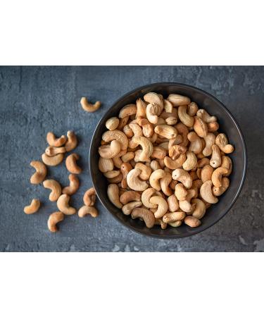 Organic Dry Roasted Whole Cashews with Himalayan Salt 2 lbs - Vegan, Non-GMO, Kosher, High Protein Snack - Buy Online on SooperMarket.com