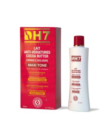 DH7 AntiStretch Mark Creamy Lotion With Cocoa Butter Vitamin E & Collagen 200Ml Exclusive Formula