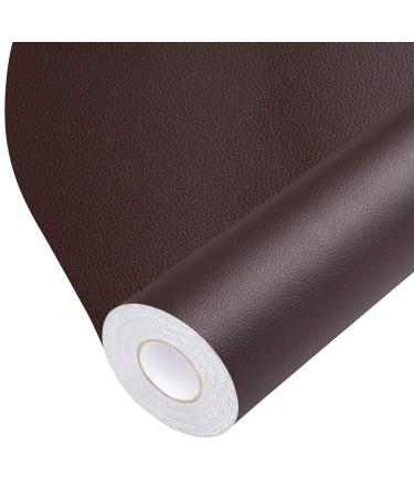 Leather Repair Tape  Self-Adhesive Patch for Couch Furniture Sofas Car Seats  Advanced PU Vinyl Leather Repair Kit (Dark Brown  17X79 inch) Dark Brown 17X79IN