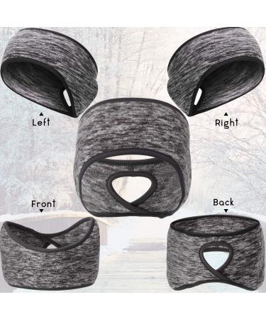 Winter Women's Ponytail Headband Ear Warmer Set - 6 Pack | Moisture-Wicking Sweatband for Running, Yoga, Outdoor Sports - Assorted Colors - Buy Online on SooperMarket.com
