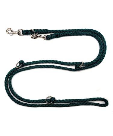 Dog leash double leash training leash for medium dogs up to 45 kg over 39 colors very stable (2.80 m fir) 2.80 m fir