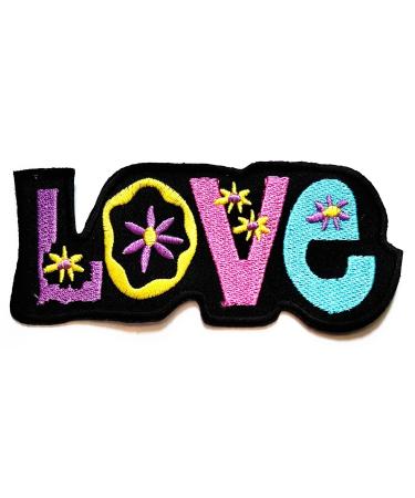 Nipitshop Patches Black Love Patch Peace Sign Symbol Hippie Retro Boho Flower Power Weed Love Cartoon Embroidered Patches Sew On Applique Patch for Men Women Boys Girls Kids Peace 11