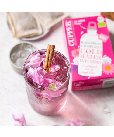 Cupper Bio Cold Water Infusers Blackcurrant & Echinacea - Fairly Traded Eco-Friendly Cold Brew Tea Bags (10 Pack) - Buy Online on SooperMarket.com