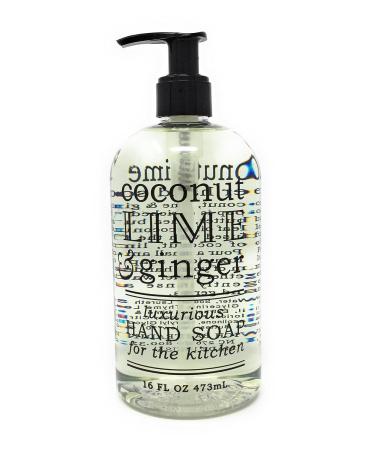 Greenwich Bay Coconut Lime & Ginger Hand Soap - 16 oz - Kitchen Soap - Luxurious Formula - Buy Online on SooperMarket.com