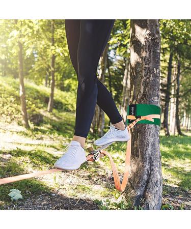 NA Tree Protector Kit for Slacklines - 60 x 6 Tree Guards - Non-Slip Felt Wraps with Anti-Slip Straps - Outdoor Tree Wear for Ziplines, Hammocks, Slackline - Green - Buy Online on SooperMarket.com