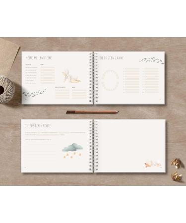 Olgs Baby Album Teddy Lou - My First Year Memory Book | Ideal Baby Book for Special Moments | A4 Photo Album & Baby Room Poster - Buy Online on SooperMarket.com