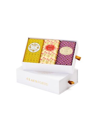 Claus Porto 3 Piece Wax Sealed Soaps Gift Box