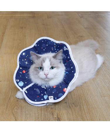 ComSaf Soft Cat Recovery Collar - Adjustable Elizabethan Cone for Post-Surgery Comfort - Prevents Licking, Lightweight - M (Neck 9-11 in) - Buy Online on SooperMarket.com