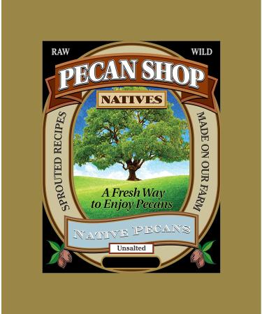 Pecan Shop Unsated Sprouted Raw Texas Native Pecans - 2 Pound Unsalted Wild-harvested Family Recipe - Buy Online on SooperMarket.com