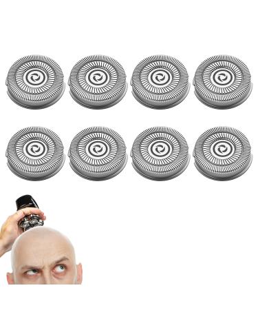 Pack of 8 replacement heads compatible with Skull Shaver Pitbull electric shaver