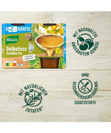 Knorr Bouillon Pur Delikatess Vegan Spicy - 8x28g | Flavorful Plant-Based Broth - Shop Internationally - Buy Online on SooperMarket.com