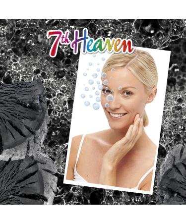 7th Heaven Charcoal Detox Bubble Sheet Face Mask - Purifying Charcoal & Oxygen Bubbles for All Skin Types - Quick Pore Cleansing - Buy Online on SooperMarket.com