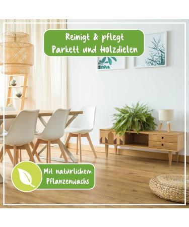 Poliboy Organic Parquet Care - Vegan Floor Protection for Oiled & Waxed Wood - Made in Germany - 1L Pack - Buy Online on SooperMarket.com