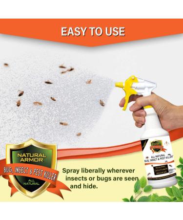 128 oz Natural Bug and Insect Killer for Indoor and Outdoor Use - Flea, Tick, Ant, Spider, Bed Bug, Dust Mite, Roach Control with Trigger Sprayer - 1 Gallon - Buy Online on SooperMarket.com