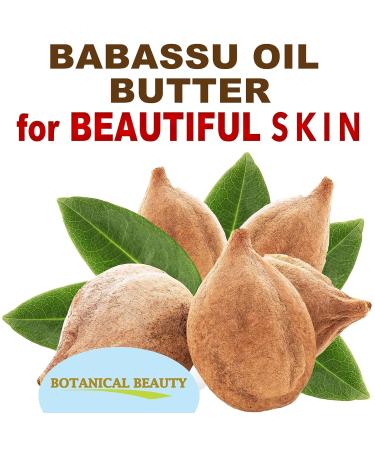 Botanical Beauty Babassu Oil Butter 100% Pure Unrefined Cold-Pressed | 4 Fl oz Natural Moisturizer for Face Skin Body Hair | Rich in Vitamin E & C - Buy Online on SooperMarket.com