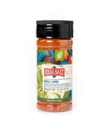 Redmond Real Sea Salt - Natural Unrefined Gluten Free Chili Lime Shaker