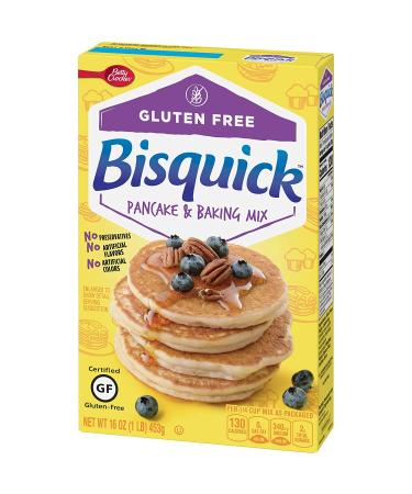 Betty Crocker Bisquick Gluten Free Pancake & Waffle Mix - 16 oz Box, 1 Pound - Buy Online on SooperMarket.com