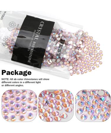 2160pcs Rhinestones for Nails - Crystal LT. Rose AB | SS20 Nail Art - Perfect for DIY Designs - Buy Online on SooperMarket.com