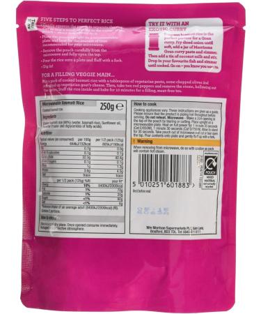 Morrisons Basmati Rice 250g - Buy Online on SooperMarket.com