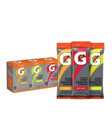 Gatorade Thirst Quencher Powder Sticks, 3 Flavor Variety Pack, (30 Pack) 3 Flavor Variety Pack 1 Count (Pack of 30)