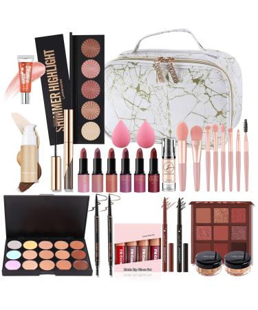 FantasyDay multifunctional make -up gift set cosmetics make -up kit for face eyes and lips - make -up pallet pallet make -up case with eyeshadow pallet lipstick rouge mascara brush NF006