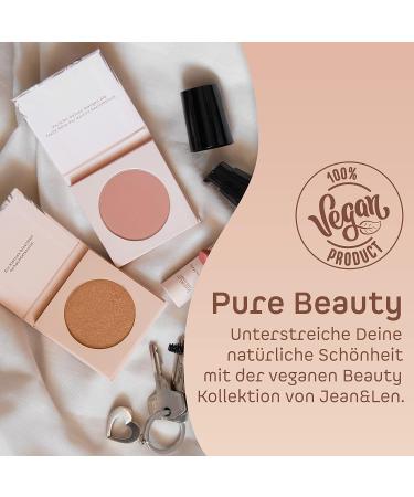 Jean & Len Blush Naturally Kissed Cheek - Vegan Blush Powder for Fresh Summer Cheeks Paraben-Free & Enriched with Vitamins A & E 8g - Buy Online on SooperMarket.com