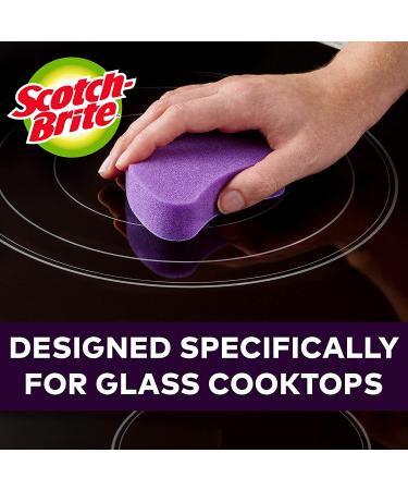 Scotch-Brite Cooktop Glass Stovetop Cleaning Pads - 4 Count, Multi-Color - Tackle Burnt-On Messes Efficiently - Buy Online on SooperMarket.com