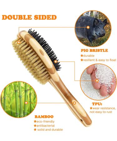 Grooming Brush for Dog & Cat 2 in 1 Dog Pin Brush and Bristle Soft Brush Dogs Comb and Brush for Cleaning Loose Fur & Dirt Msuitable for Long and Short-haired Dogs or Cats - Buy Online on SooperMarket.com