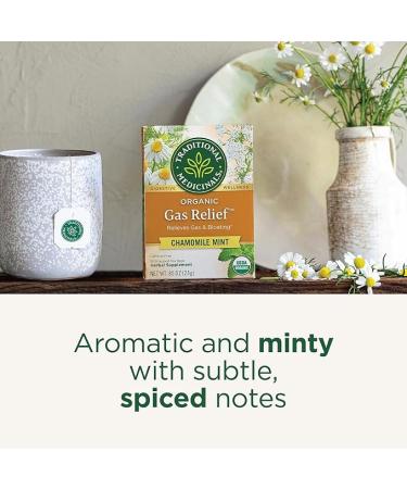 Traditional Medicinals Tea Organic Gas Relief  Relieves Gas & Bloating Chamomile Mint 16 Count (Pack of 6) - Buy Online on SooperMarket.com