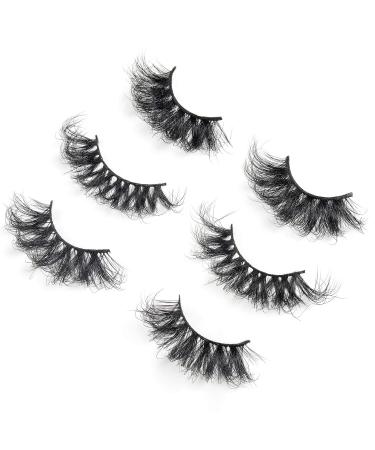 25mm 3D Mink Lashes Full Volume Mink Eyelashes Fluffy Volume Dramatic 25mm Mink Lashes Extension Cruelty-free Siberian Mink Strip Eyelashes (06 61 82 mix)â¦â¦â¦â¦ y-3-06 - Buy Online on SooperMarket.com