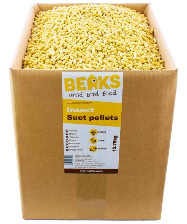 BEAKS wild bird food INSECT suet feed pellets 12.75kg free P&P Insect 12.75 kg (Pack of 1)