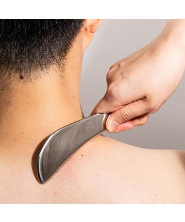 NCCYOOT gua sha tool gua sha stainless steel iastm tool Gussha massage tool muscle scraping tool for Soft Tissue Therapy and Reduce Arms Back Legs Neck Shoulder Muscle Pain(ms) S shape - Buy Online on SooperMarket.com