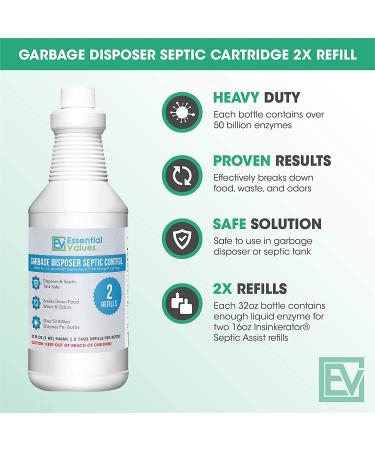 Essential Values 2X Refill Septic Treatment for InSinkErator Septic Assist & Bio Charge Models - Buy Online on SooperMarket.com