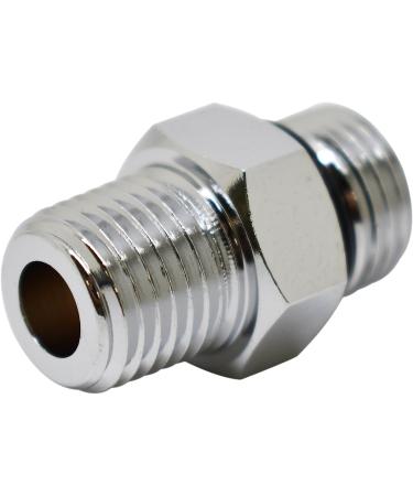Scuba Choice Diving Male 9/16-18 to Male 1/4 NPT Adaptor - Silver - Buy Online on SooperMarket.com
