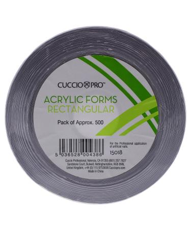 Cuccio Acrylic Rectangular 500 Nail Forms