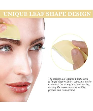 21 Pieces Facial Razors for Women - Eyebrow Trimmer Shaper and Exfoliating Dermaplaning Tool - Leaves Shaped Design - Buy Online on SooperMarket.com