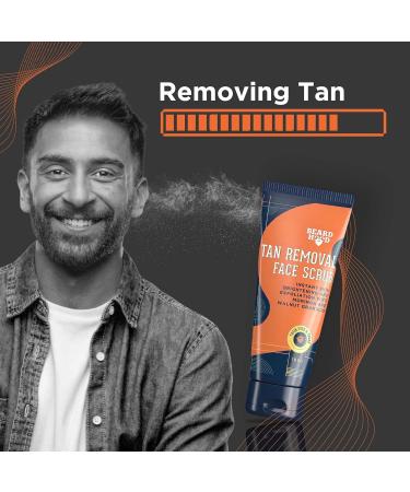 Beardhood Tan Removal Face Scrub - 3.5 oz | Effective Skin Brightening & Exfoliation for All Skin Types - Buy Internationally - Buy Online on SooperMarket.com