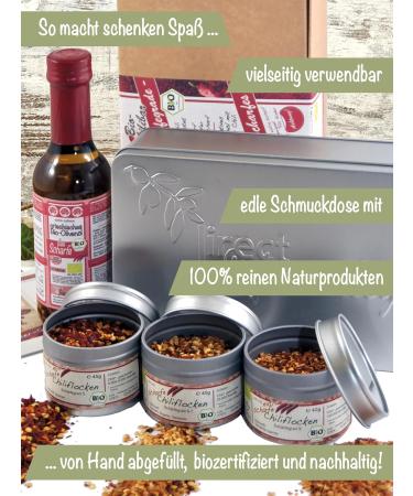 Direct & Friendly Gift Set - Chili Olive Oil & Chili Flakes (4 Pieces) | Extra Sharp Gourmet Flavor for Every Taste - Buy Online on SooperMarket.com