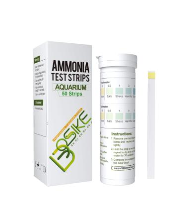 BOSIKE 50 Ammonia Aquarium Water Test Kit - 2 in 1 Freshwater & Saltwater Nitrate Test as a supplement to aquarium accessories