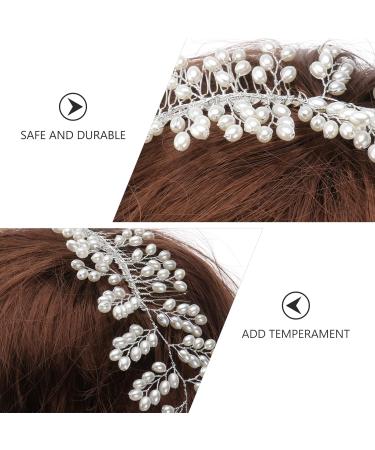 Frcolor Bridal Hair Comb Elegant Pearls Wedding Hair Comb Handmade Wedding Hair Accessories - Buy Online on SooperMarket.com