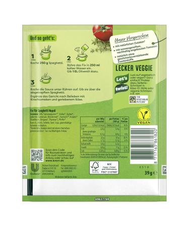 Buy Knorr Fix Spaghetti Napoli - 39g Pack | Flavor Enhancer Free Pasta Seasoning | International Shipping Available - Buy Online on SooperMarket.com