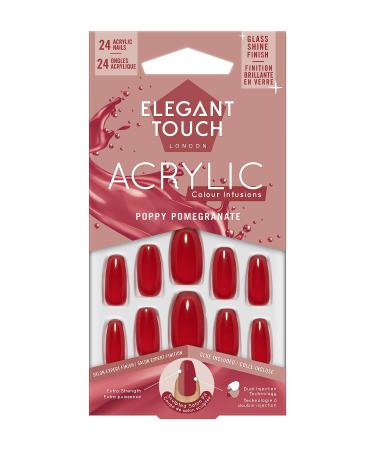 Elegant Touch Colour Acrylics Poppy Pomegranate Poppy Pomegranate 1 count (Pack of 1)